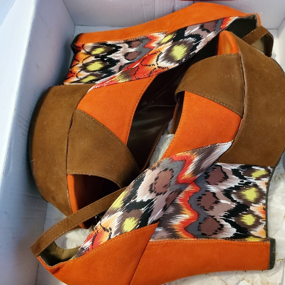 FINAL PRICE Multicolored heels suede
